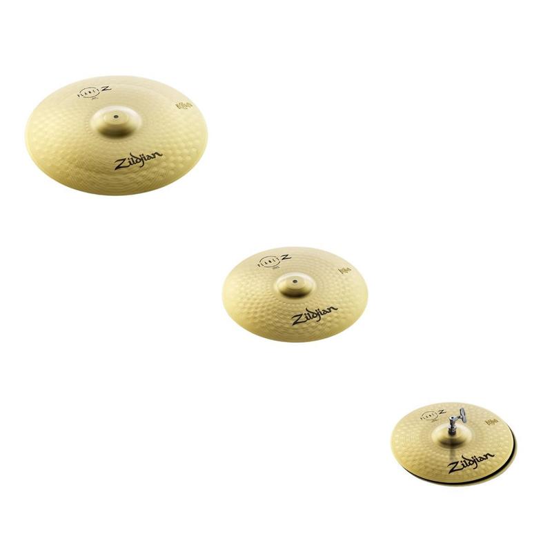Kit 3 Pratos de Bateria Planet Z Zildjian ZP4PK 14 HH 16 Crash 20